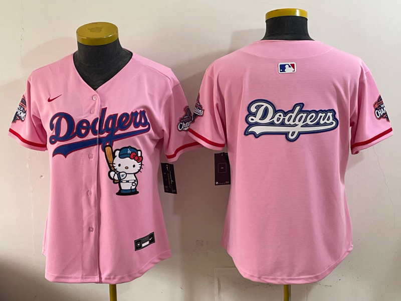 women Los Angeles Dodgers blank pink Game 2026 Nike MLB Jersey 0530043